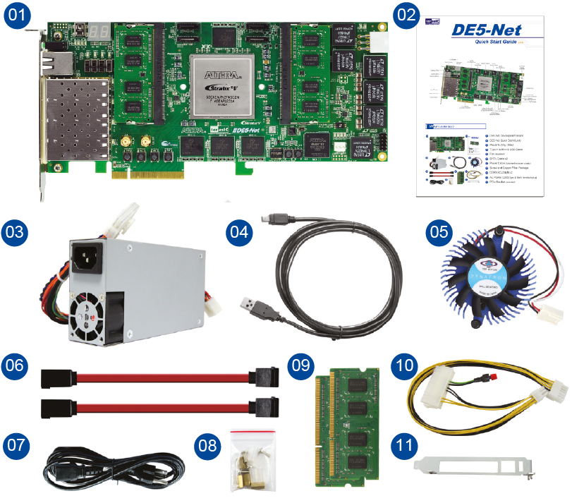 De5 Chassis/code Terasic - DE 系列母板 - Stratix - DE5-Net Development and Education Kit