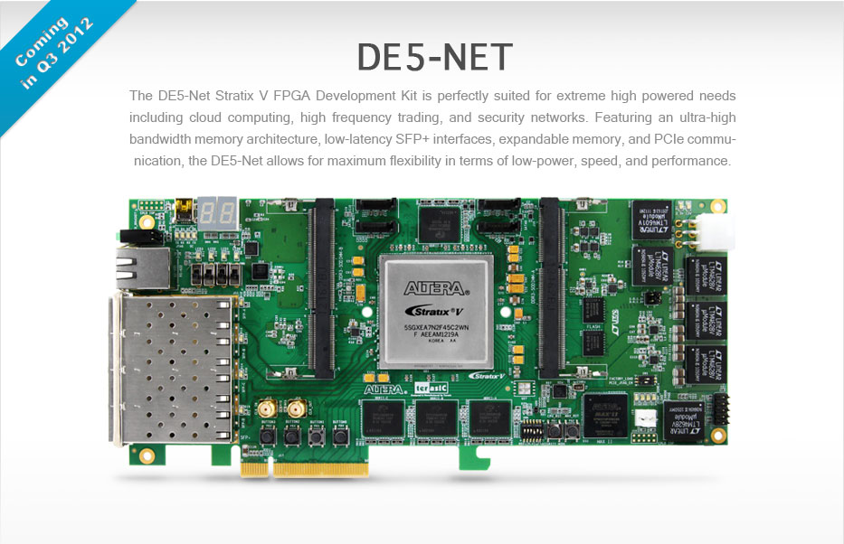 Terasic to release new Stratix V FPGA Boards